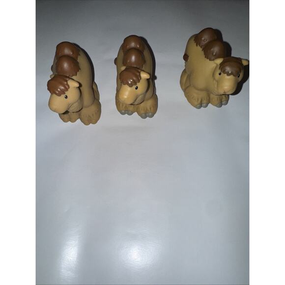 Set Of 3 Fisher Price Little People Zoo Talkers Animal 2011 Camels Nativity Add - Picture 2 of 7